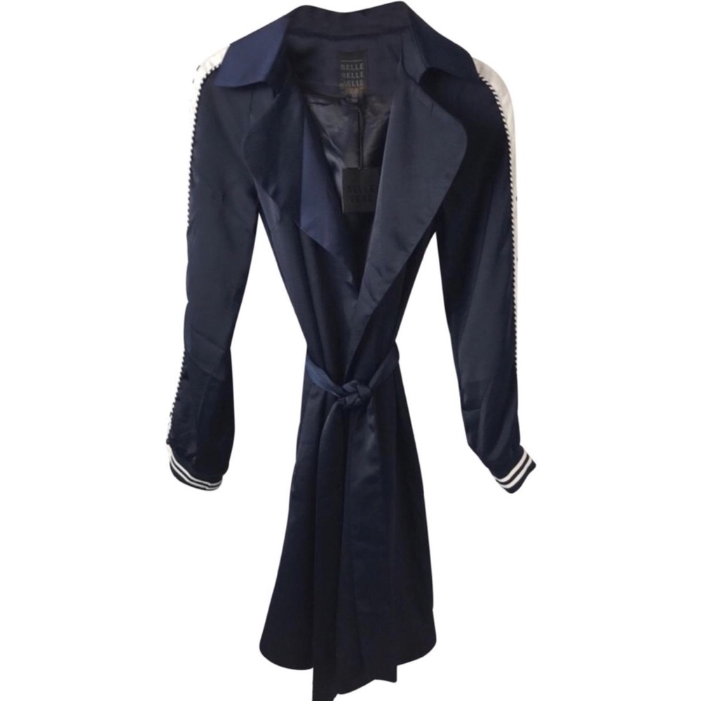 NWT Belle Veré navy summer coat
